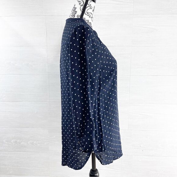 Anthropologie Maeve Umbrella Polka Dot Button Down Top - Picture 5 of 8